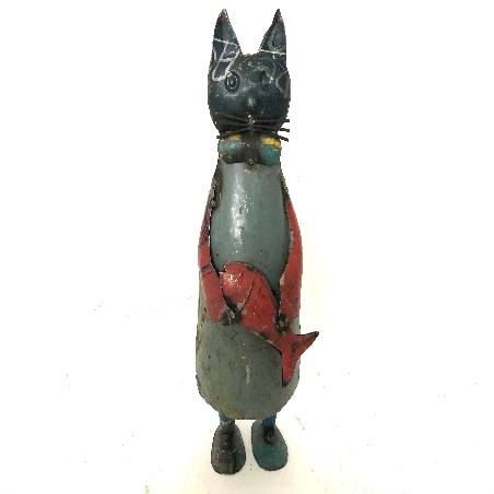 Cat old iron H40cm (7975)