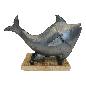 Fish on stand steel H28cm(5967)