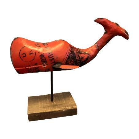 Whale on wooden stand(5969)