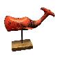 Whale on wooden stand(5969)
