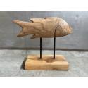 Fish teak Su 35x12H30cm(80337)