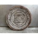 Plate carved D50cm (80082)