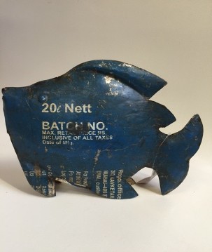 Fish old iron 35x28cm. (7873)