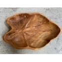 Teak tray leave 26x40cm