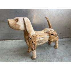 Dog teak H50cm