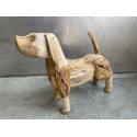 Dog teak H50cm (80371)