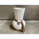 Vase white beach L (80224)