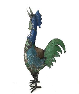 Rooster big old iron 45x60cm. (7999)