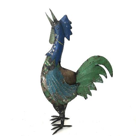 Rooster big old iron 45x60cm. (7999)