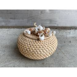 Rattan pot lid shell D15cm(80331)