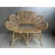 Bench rotan Flower (80196)