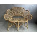 Bench rotan Flower (80196)