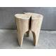 Stool teak D20H20cm.(3527)