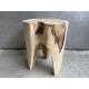 Stool teak D20H20cm.(3527)