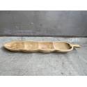 Bowl 3-compartments teak(3176)