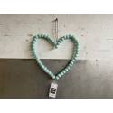 Heart beads black 25x35cm(80235)