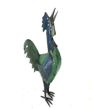 Rooster big old iron 45x60cm. (7999)