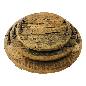 Tray round old wood D27(3016)