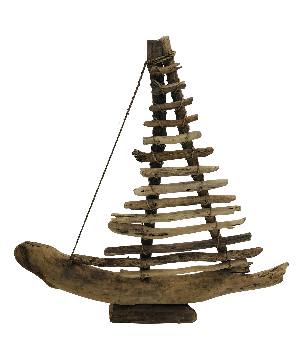 Boat driftwood sail 40cm(3031)