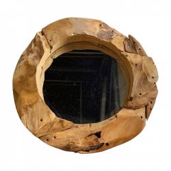 Mirror teak D60cm (80182)