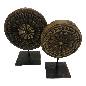 Deco round carved on stand S (3040)