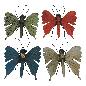 Butterfly walldeco 28xH30cm(7089)