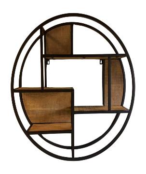 Round wallshelve D80 black (3067)