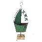 Iron boat on stand(3070)
