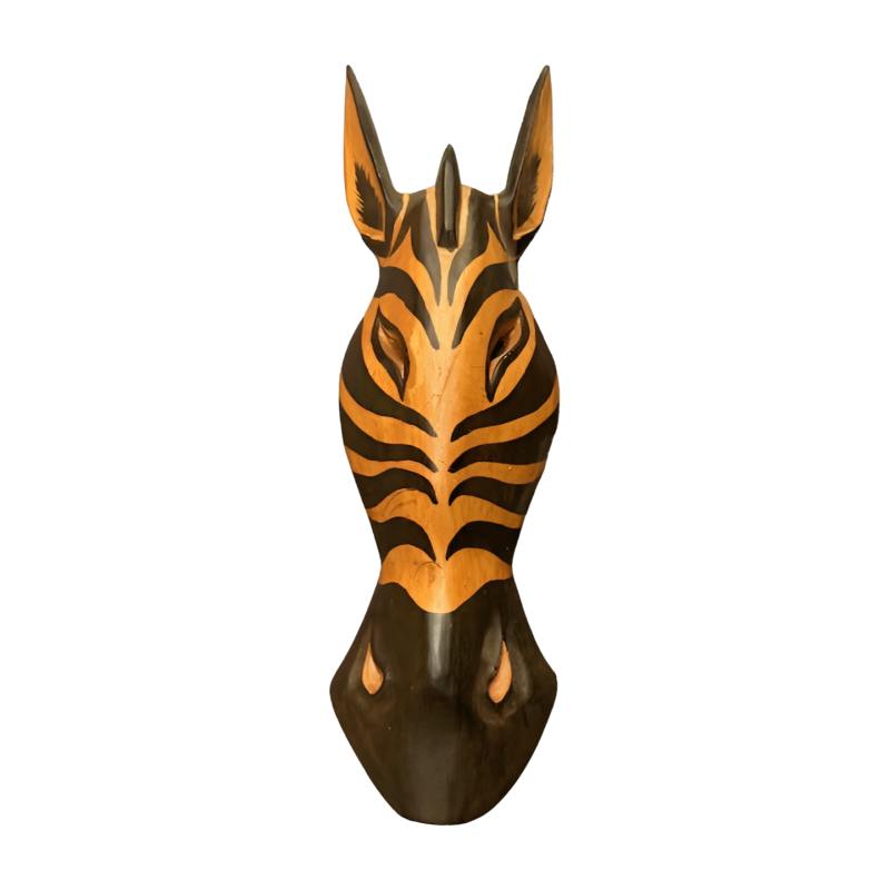 Giraffe mask wood 50cm (7226)