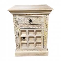 Bedside carving white (80515)