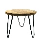 Table wooden top D35H50cm (7989)