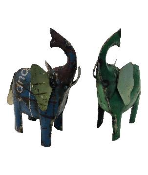 Old iron elephant 23x23cm(5181)