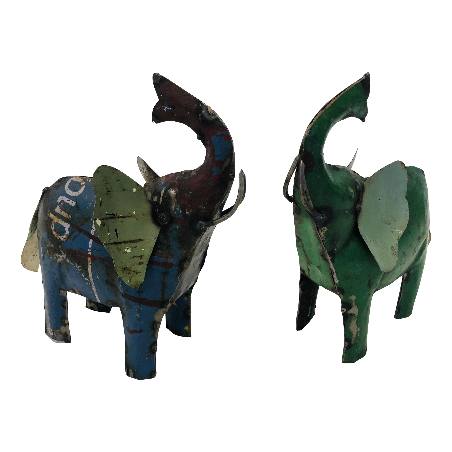 Old iron elephant 23x23cm(5181)
