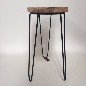 Table wooden top D35H50cm (7989)