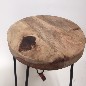 Table wooden top D35H50cm (7989)