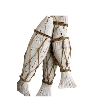 Vis aan touw naturel set/3 (7420)