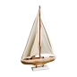 Sailingboat 40x8 H60cm (7756)