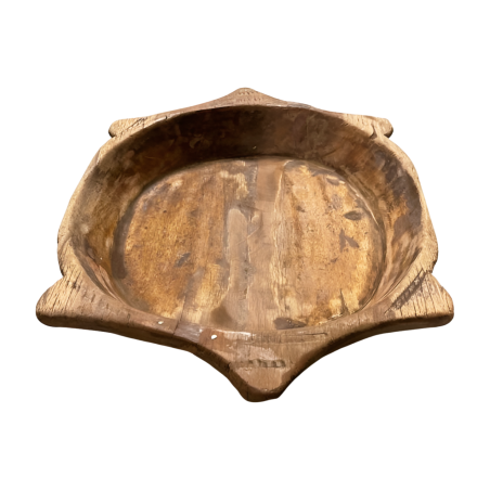 Alte Holz-Schildkröten-Schüssel (7809)