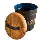 Aufbewahrungsbox mit Holzdeckel M 20x25 cm (7865)