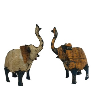 Elefant Old-Eisen 35x40 cm. (7871)